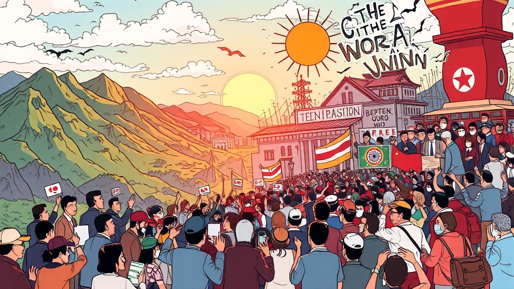 숨 가빴던 정치 외교 (cartoon 스타일)