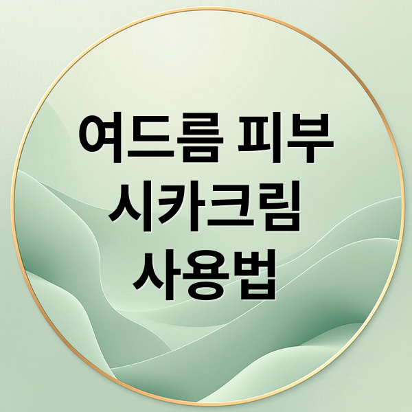 여드름 피부 SOS! 시카 재생크림 2 여드름 피부
시카크림
사용법 (여드름 시카 재생크림 추천)