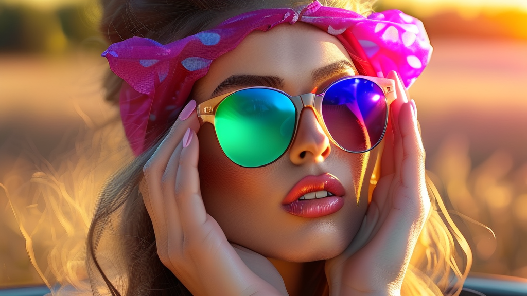 꽃가루 시즌, 눈 건강을 위한 예방 수칙 (realistic 스타일)