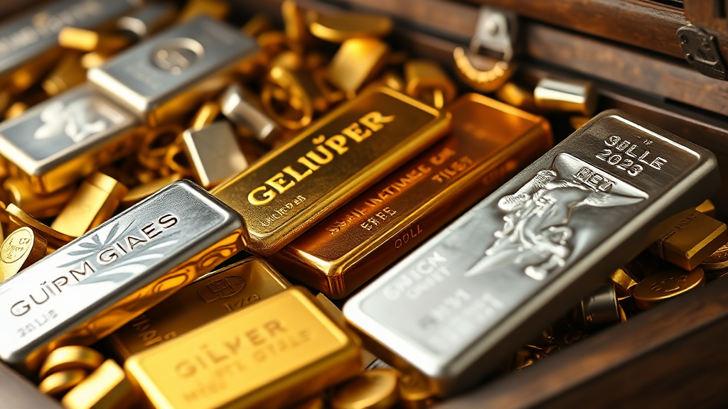 금/은 투자 시 유의사항 (realistic 스타일)