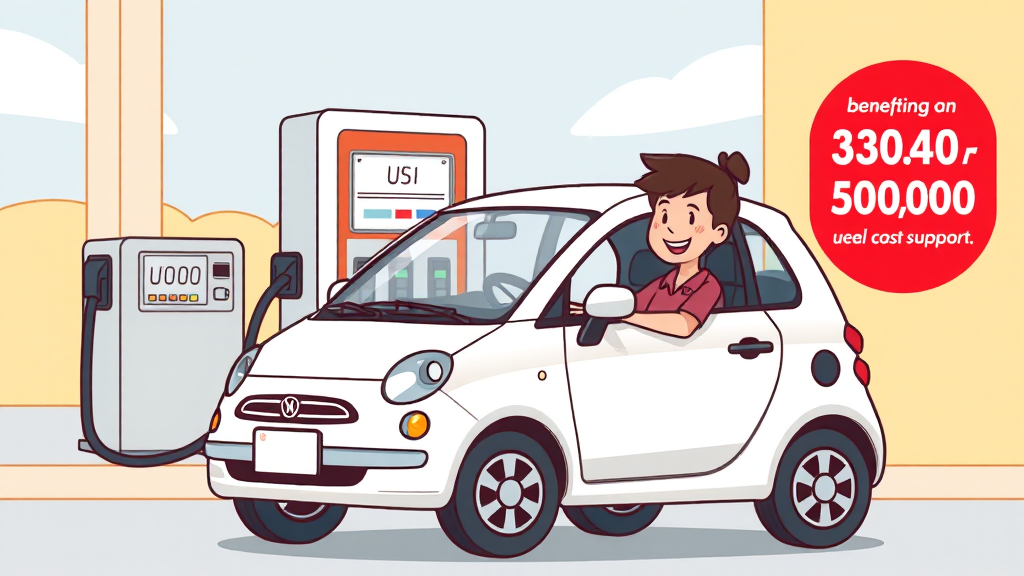 경차 유류비 지원이란? (cartoon 스타일)