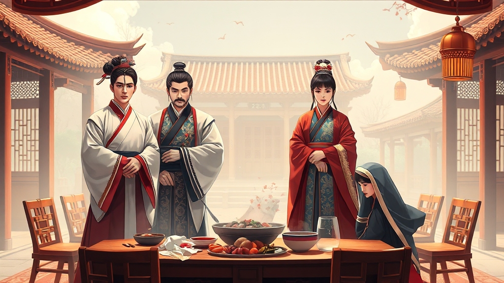 주요 등장인물 소개 (illustration 스타일)