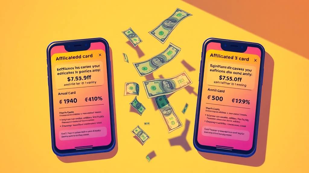 인기 카드 및 연회비 비교 (cartoon 스타일)