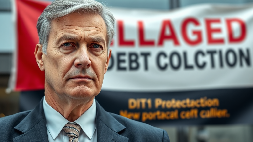 불법 추심, 단호하게 대처하세요! (realistic 스타일)