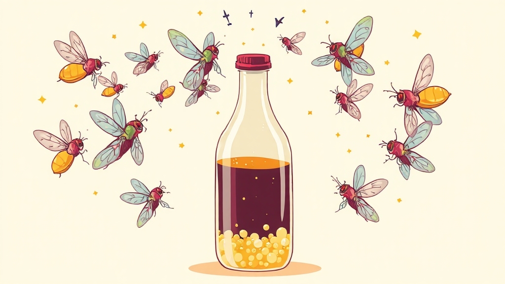 효과적인 초파리 퇴치법 (cartoon 스타일)