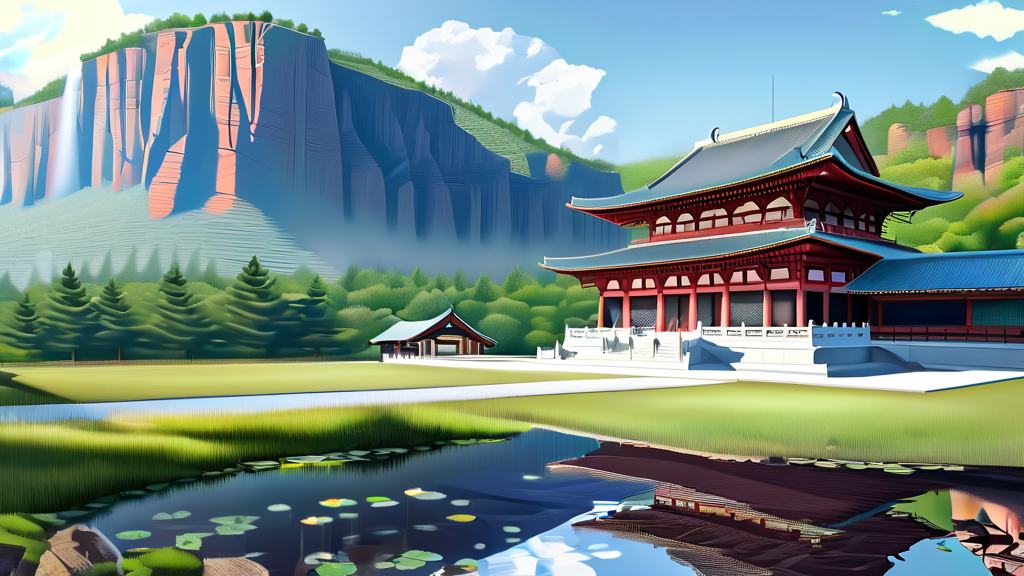 나에게 맞는 템플스테이 찾기: 지역별 추천 사찰 및 프로그램 (realistic 스타일)