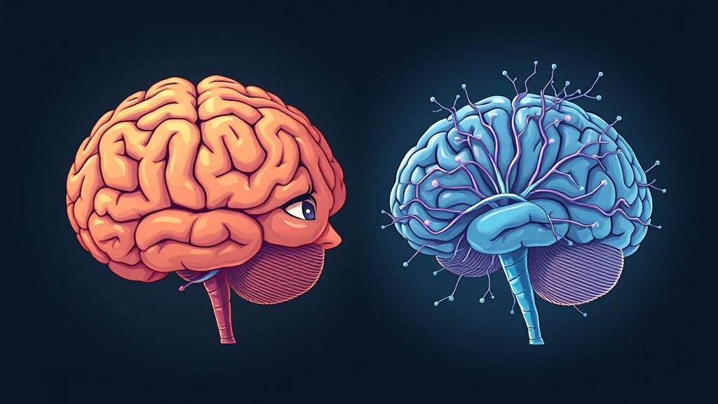 ADHD 약물 복용, 득과 실: 뇌과학적 관점 (illustration 스타일)