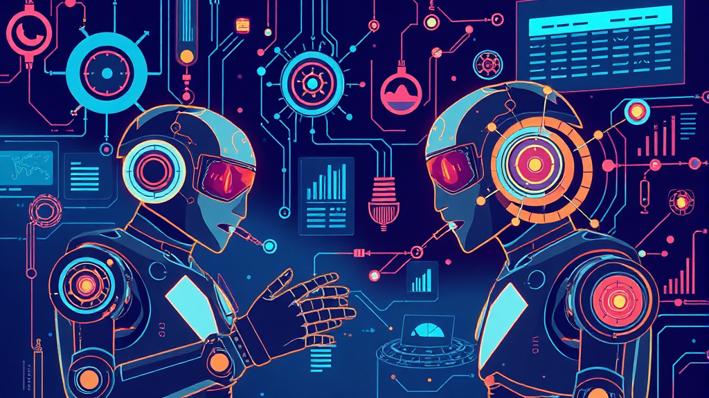 LG CNS의 기술력과 경쟁력 (illustration 스타일)