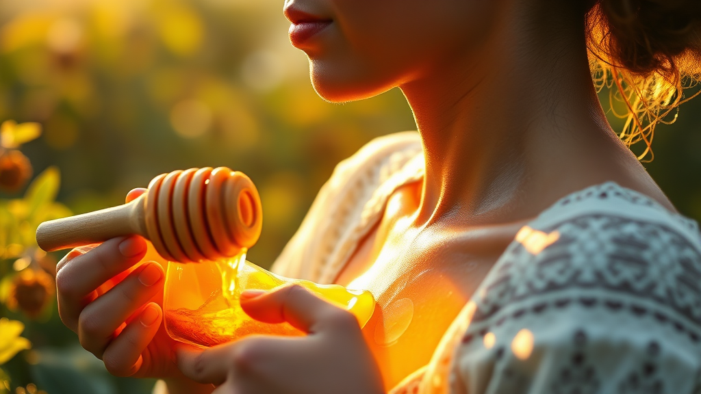 꿀의 효능과 건강한 섭취 방법 (realistic 스타일)