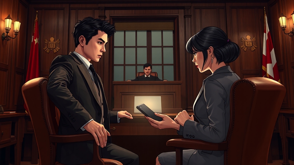 법적 쟁점: 공동 불법행위 책임 (illustration 스타일)