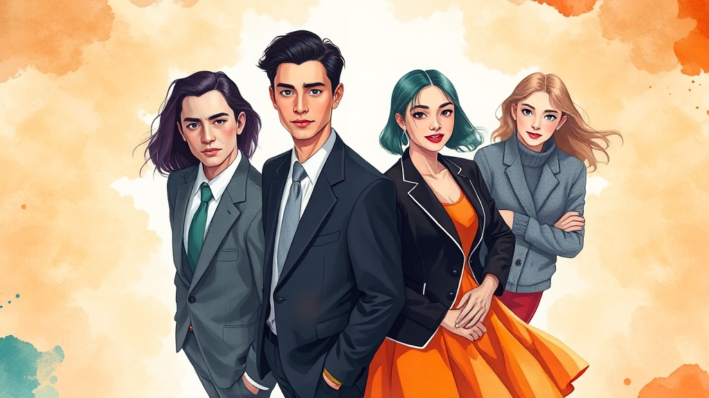 16가지 MBTI 유형별 특징 (illustration 스타일)