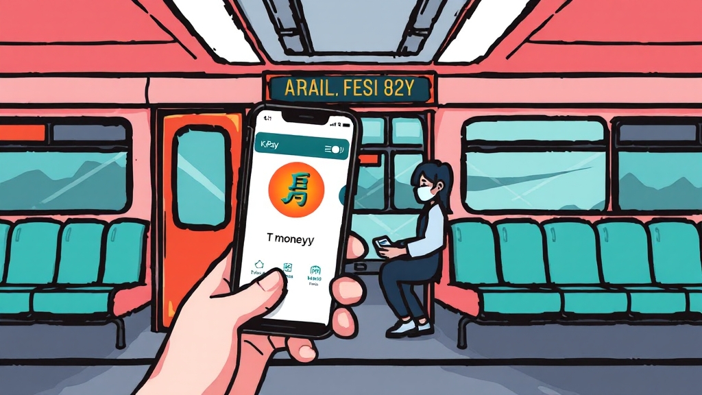 애플페이 K패스 등록 방법 (cartoon 스타일)