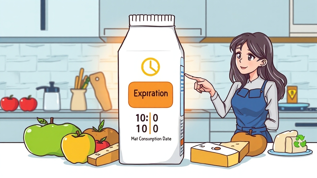 유통기한 vs 소비기한 (cartoon 스타일)