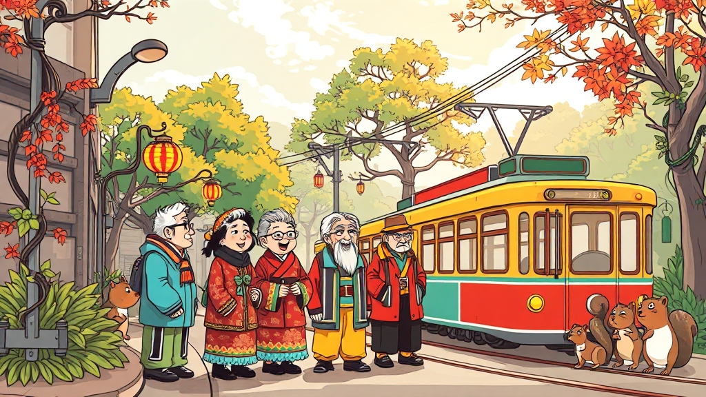 주차 정보 및 대중교통 (cartoon 스타일)