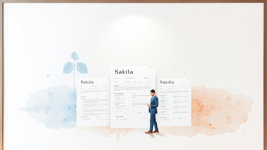 무료 이력서 양식 다운로드 (watercolor 스타일)