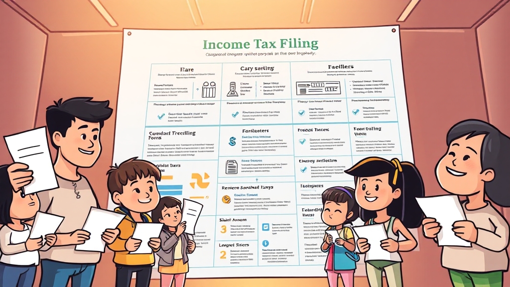 종합소득세 신고 대상은 누구일까요? (cartoon 스타일)