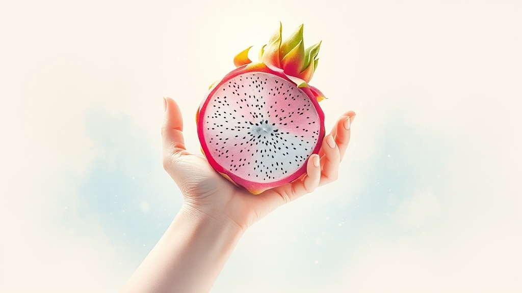 용과의 풍부한 영양과 효능 (watercolor 스타일)