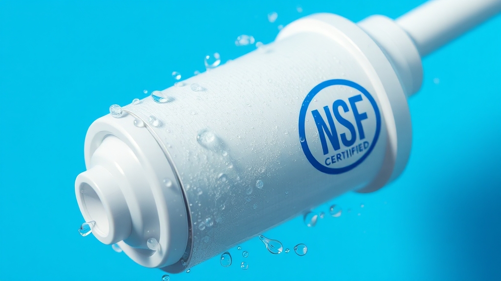 NSF 인증 필터의 개념을 설명하는 그림 (정수기와 필터)