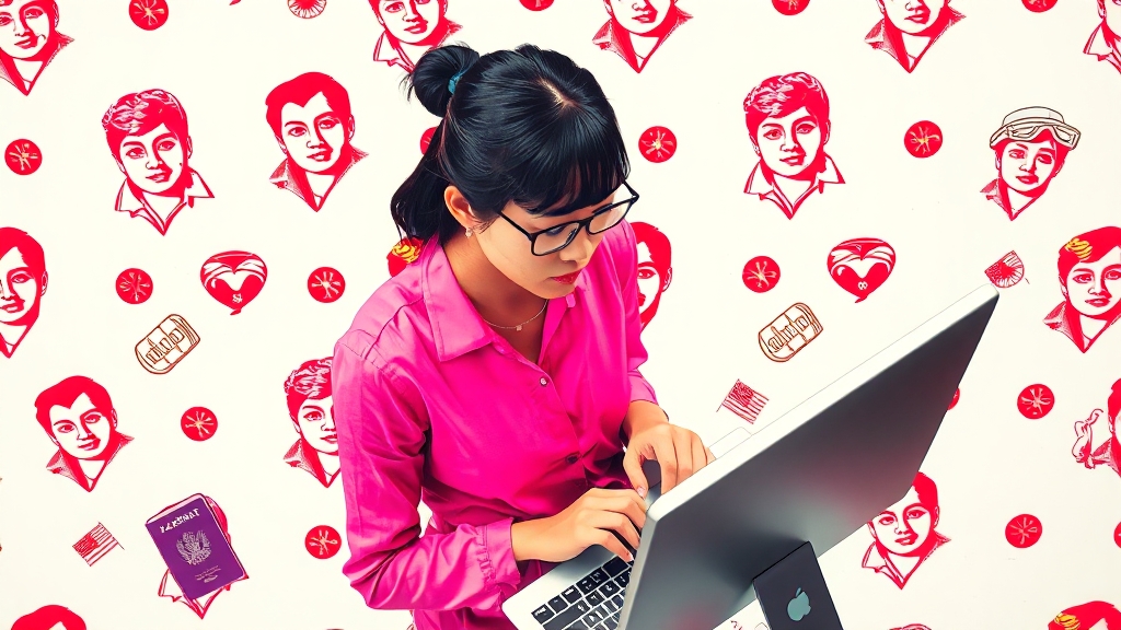 ESTA 신청, 공식 사이트에서! (popart 스타일)