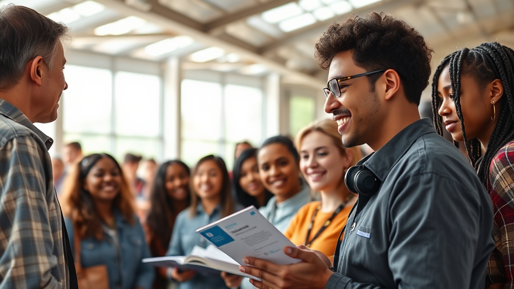 국민내일배움카드 신청 자격 및 발급 대상자 안내 (realistic 스타일)