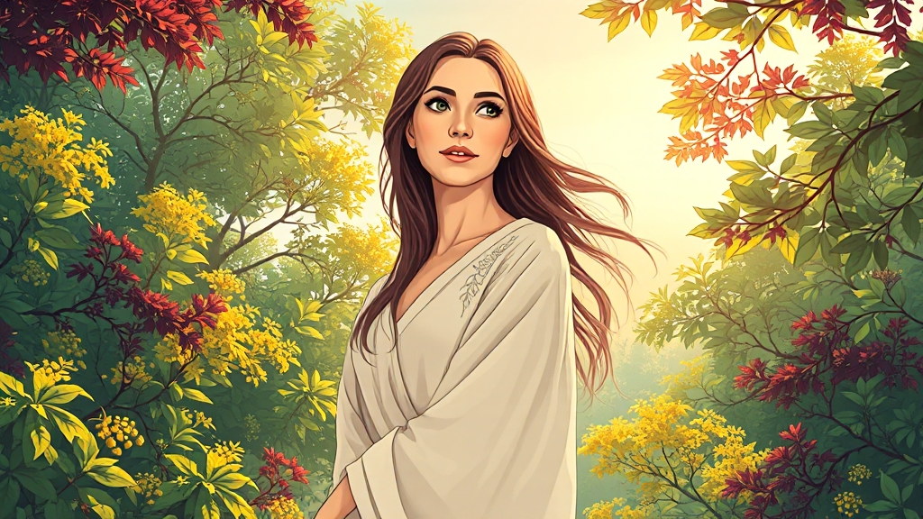 콜라겐, 건강한 삶의 동반자 (illustration 스타일)