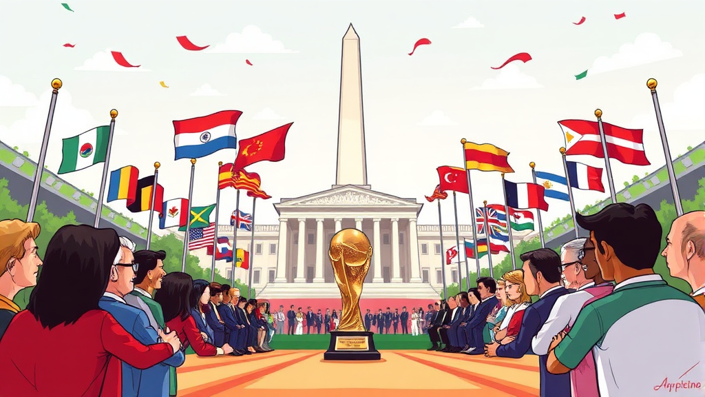 2026 월드컵 조추첨 개요 (cartoon 스타일)