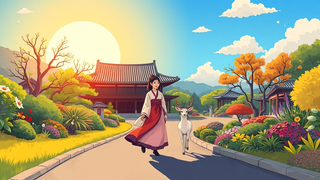 청리움: 아름다운 내부 시설과 볼거리 (cartoon 스타일)