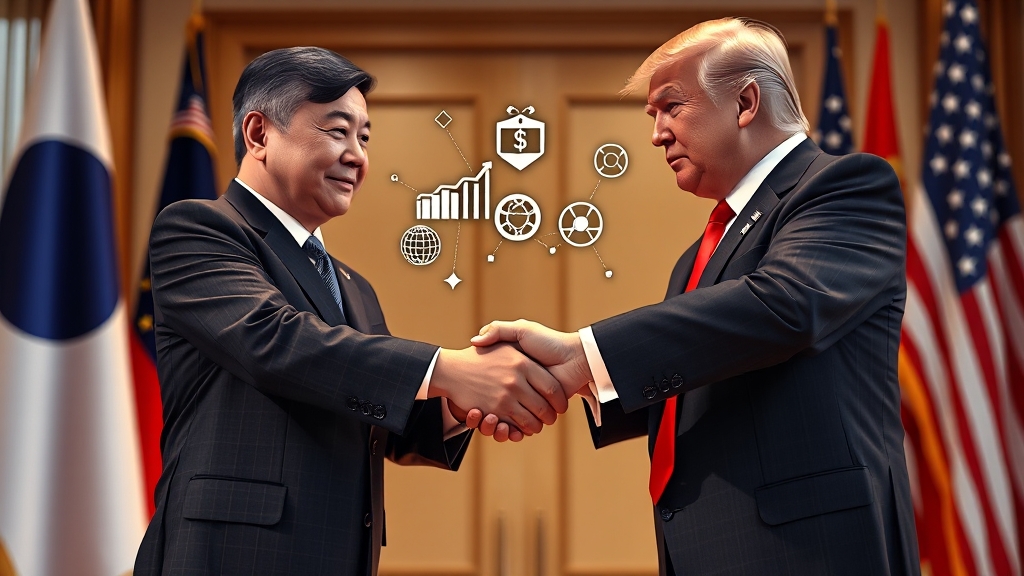 정상회담 주요 의제와 배경 (realistic 스타일)