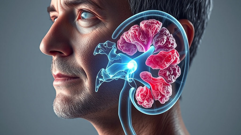 전립선 석회화란? (realistic 스타일)