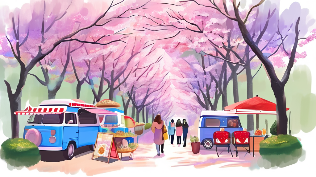 2026 김천 연화지 벚꽃축제: 기본 정보와 개요 (watercolor 스타일)