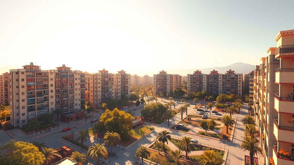 단지 정보: 평형별 시세 및 특징 (realistic 스타일)