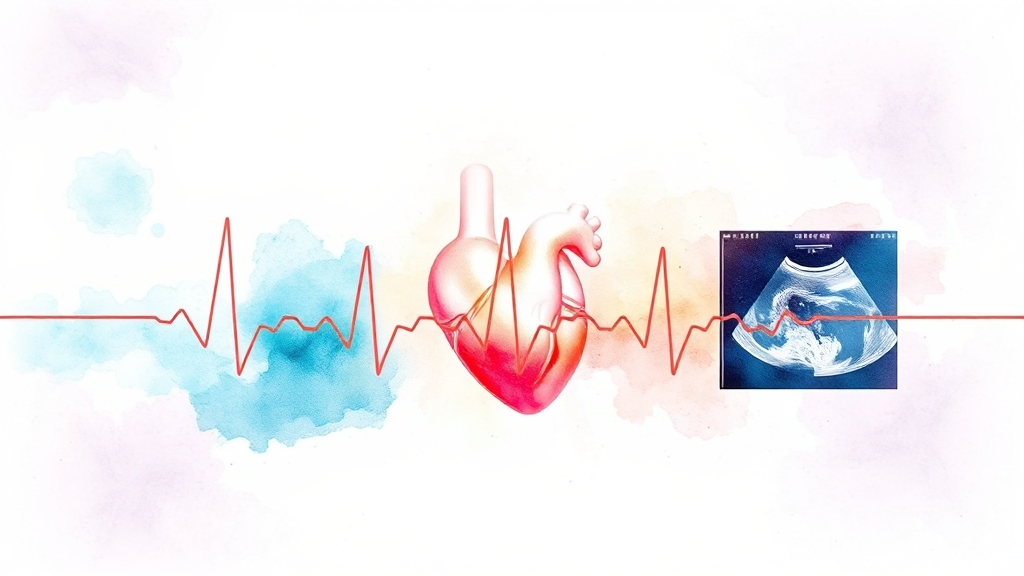 부정맥, 어떻게 진단하나요? (watercolor 스타일)