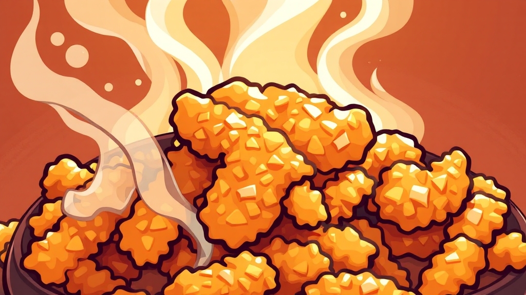 닭강정 반죽 & 튀김 비법 (cartoon 스타일)