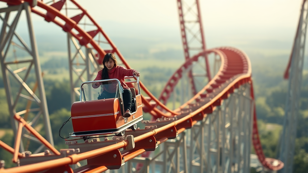 주가 변동성, 왜 이렇게 클까? (realistic 스타일)