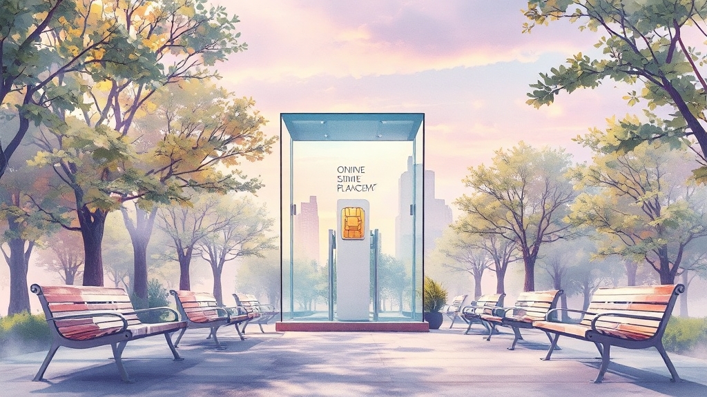 온라인으로 유심 교체하는 방법 (watercolor 스타일)