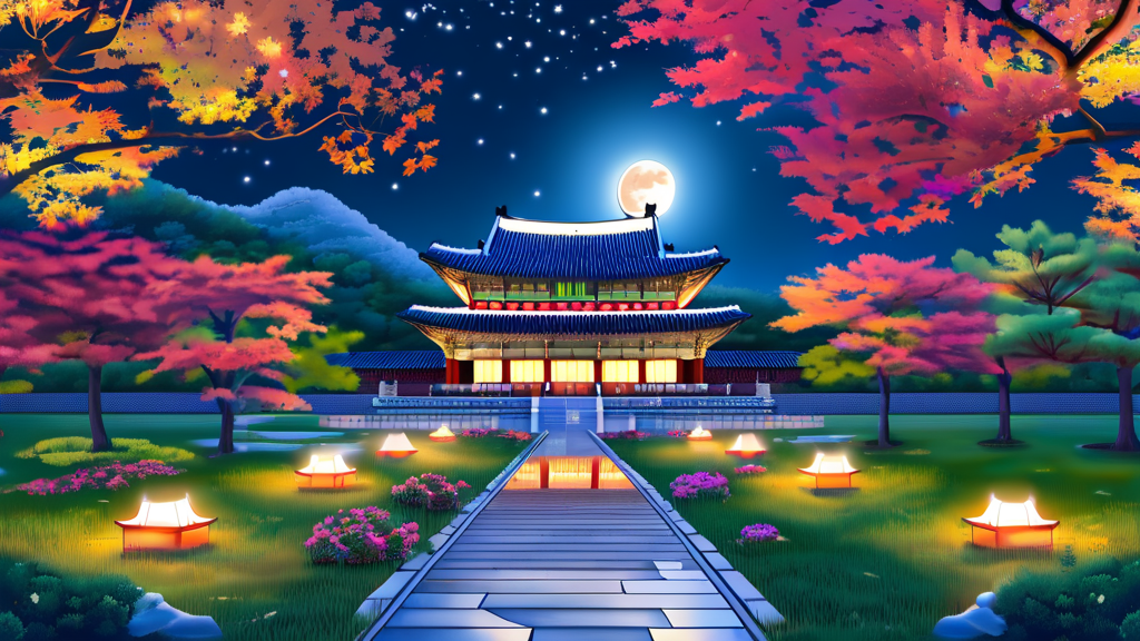 창덕궁 달빛기행 관련 추가 정보 (realistic 스타일)