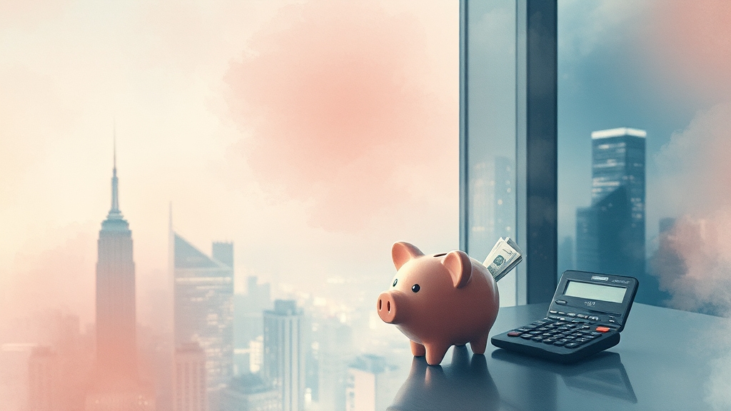 자금 계획의 중요성 (watercolor 스타일)