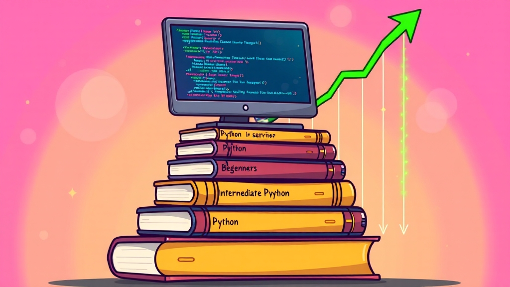 초보에서 중급으로, 학습 로드맵 (cartoon 스타일)