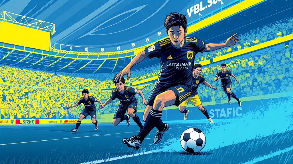 손흥민 활약상: 주요 장면 분석 (illustration 스타일)