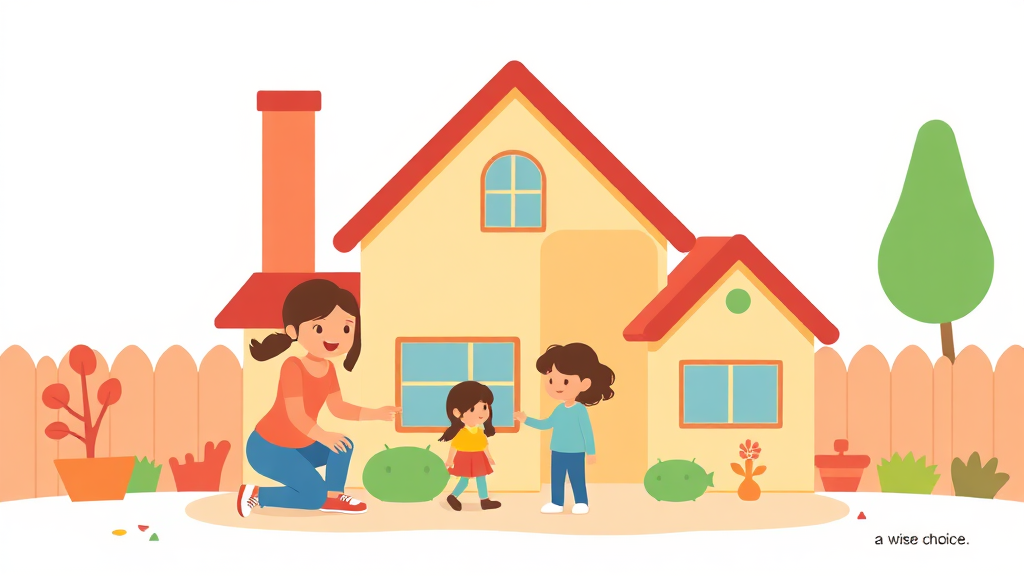 가족 공동명의, 장단점 분석 (cartoon 스타일)