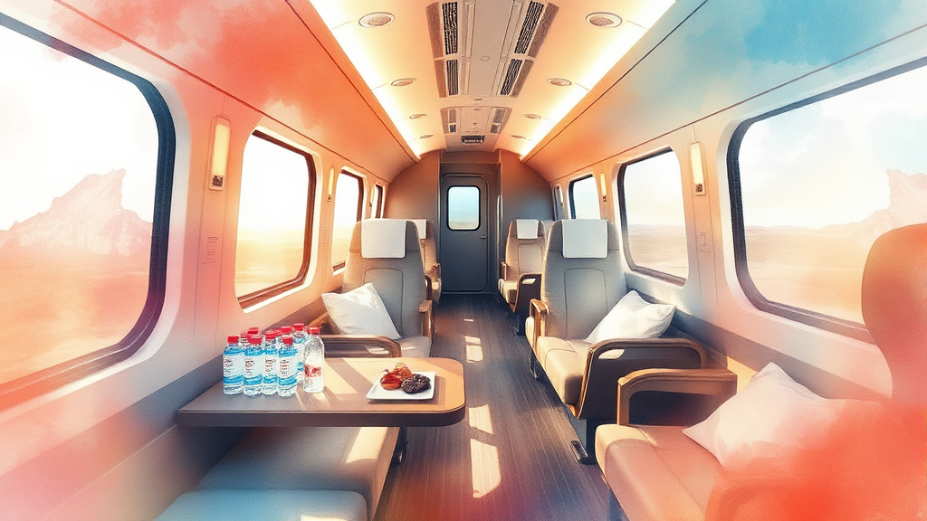 KTX SRT 좌석 비교 (watercolor 스타일)