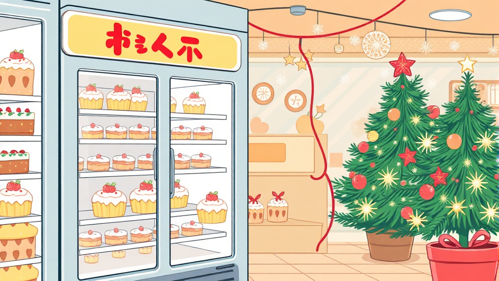 가성비 케이크, 어디서 살까? (illustration 스타일)