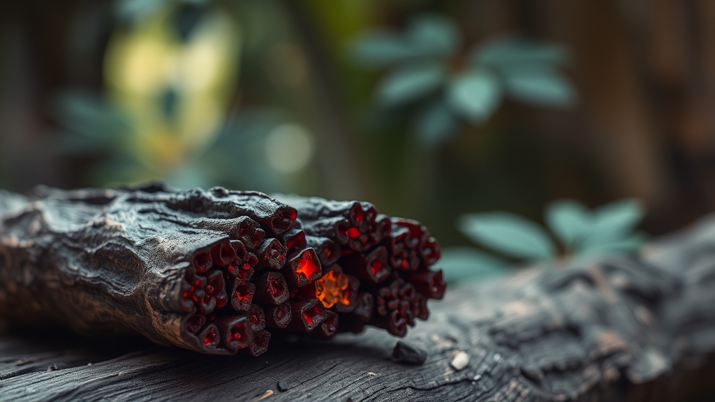 침향 복용 전 주의사항을 체크하는 사람의 모습