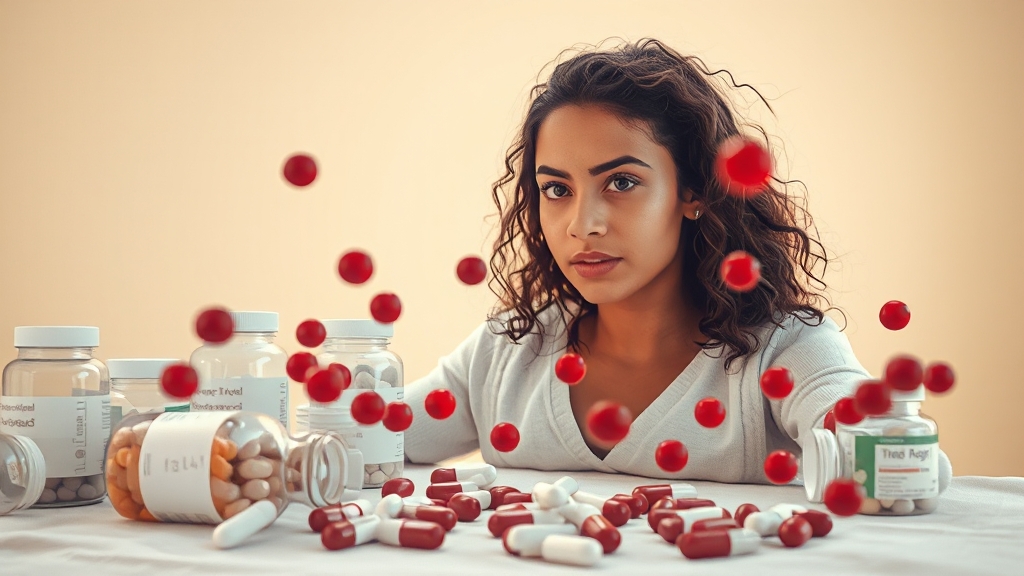 빈혈 치료 및 관리 (realistic 스타일)