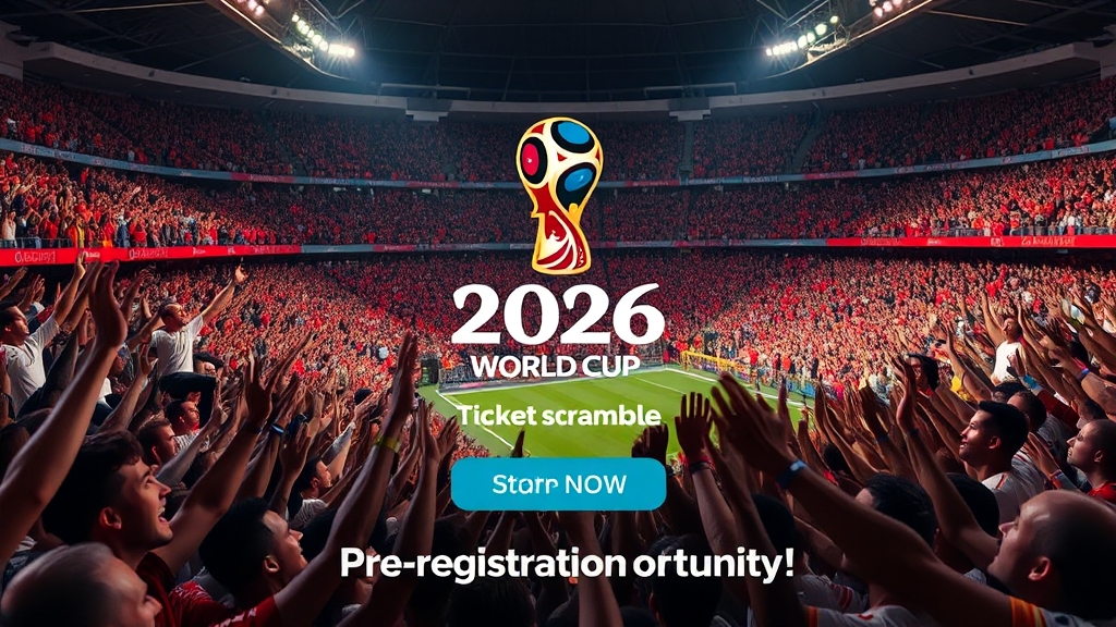 2026 월드컵 티켓 예매 방법 (realistic 스타일)
