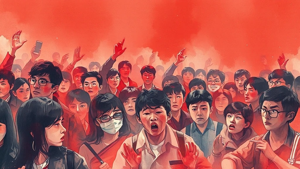 Controversy over remarks — watercolor style