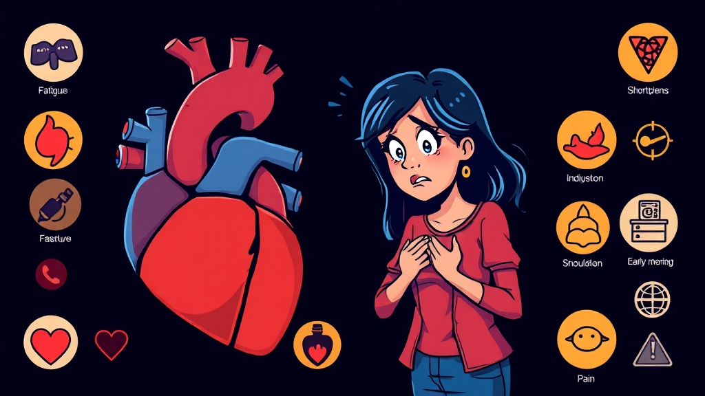 놓치기 쉬운 전조 증상들 (cartoon 스타일)