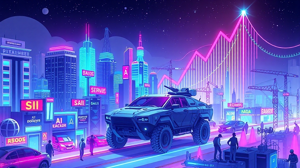 AI 수요 폭발과 주요 계약 사례 (cartoon 스타일)