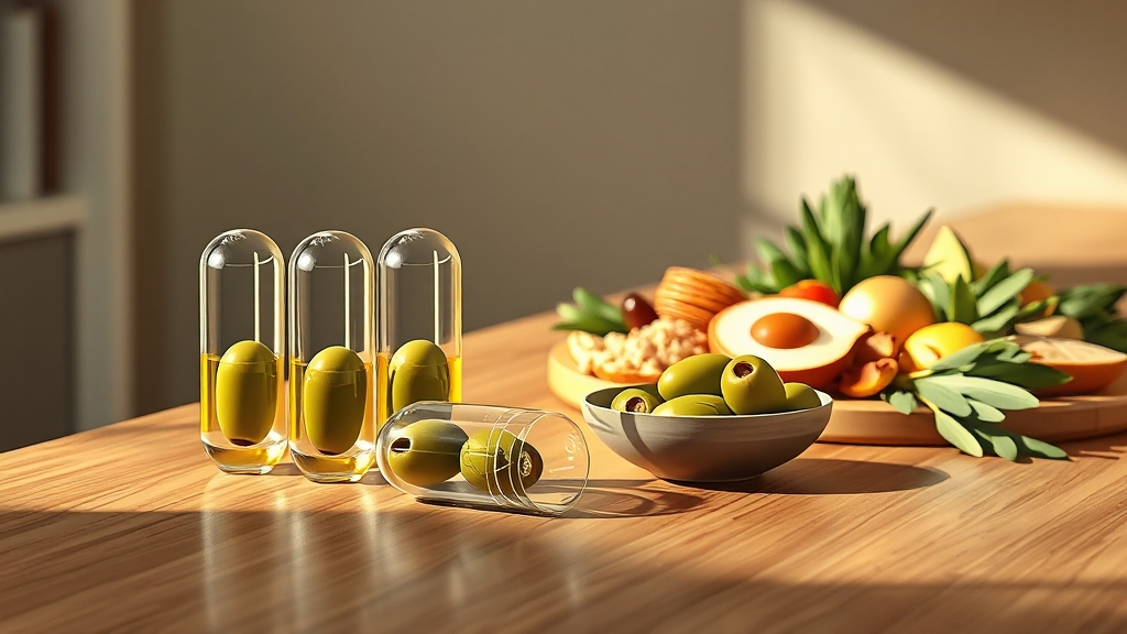 올리브 오일 vs 올록담 올리브3 (illustration 스타일)