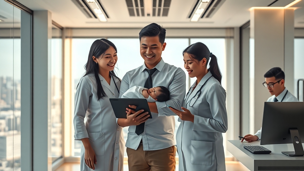 온라인 출생신고, 누가 할 수 있나요? (realistic 스타일)